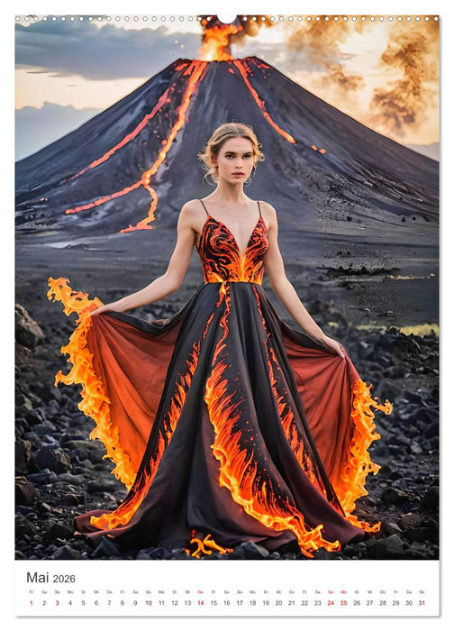 Elemental Elegance - Mode inspiriert von den Kräften der Natur (CALVENDO Wandkalender 2026)