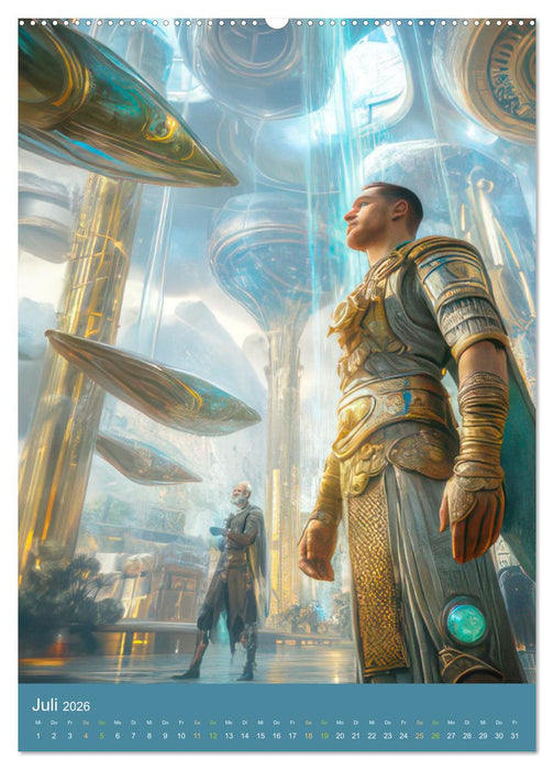 Fremde Zivilisationen - Science Fiction (CALVENDO Premium Wandkalender 2026)