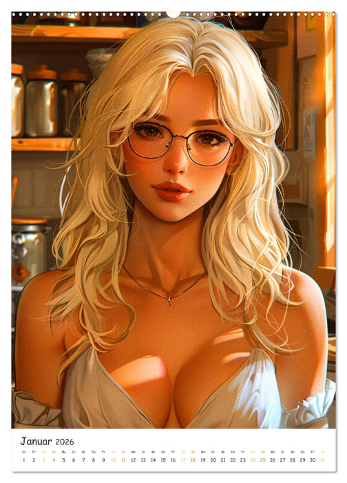 Anime Cuties - Charmante Heldinnen (CALVENDO Premium Wandkalender 2026)