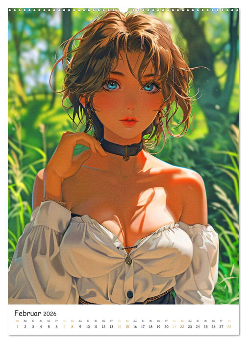 Anime Cuties - Charmante Heldinnen (CALVENDO Premium Wandkalender 2026)