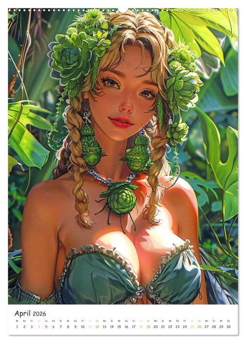 Anime Cuties - Charmante Heldinnen (CALVENDO Premium Wandkalender 2026)