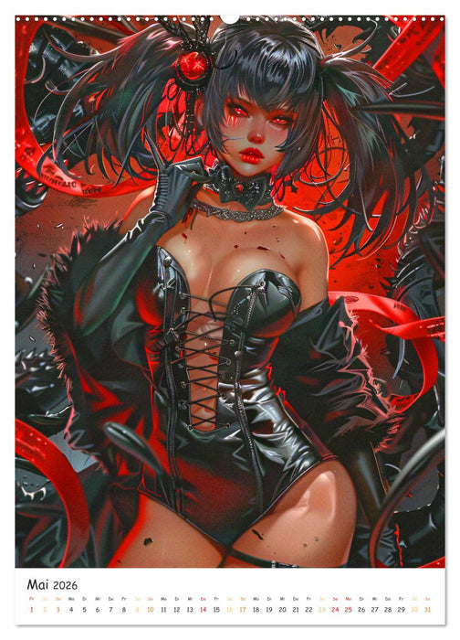 Anime Cuties - Charmante Heldinnen (CALVENDO Premium Wandkalender 2026)