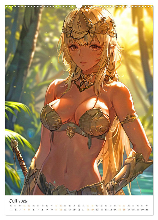 Anime Cuties - Charmante Heldinnen (CALVENDO Premium Wandkalender 2026)