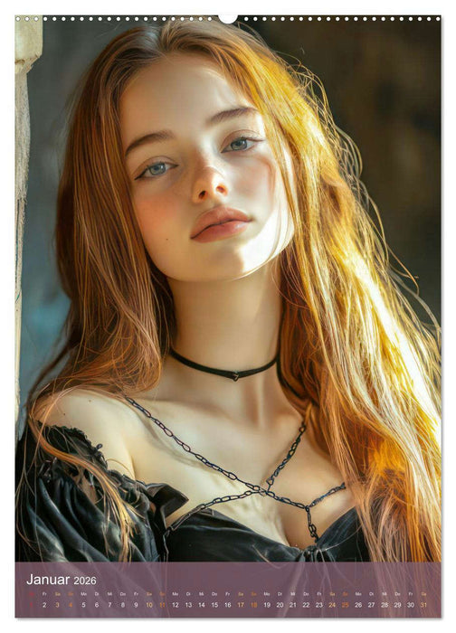 Sexy Gothik Frauen (CALVENDO Premium Wandkalender 2026)