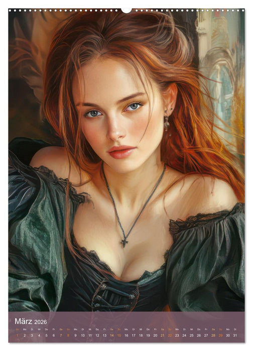 Sexy Gothik Frauen (CALVENDO Premium Wandkalender 2026)