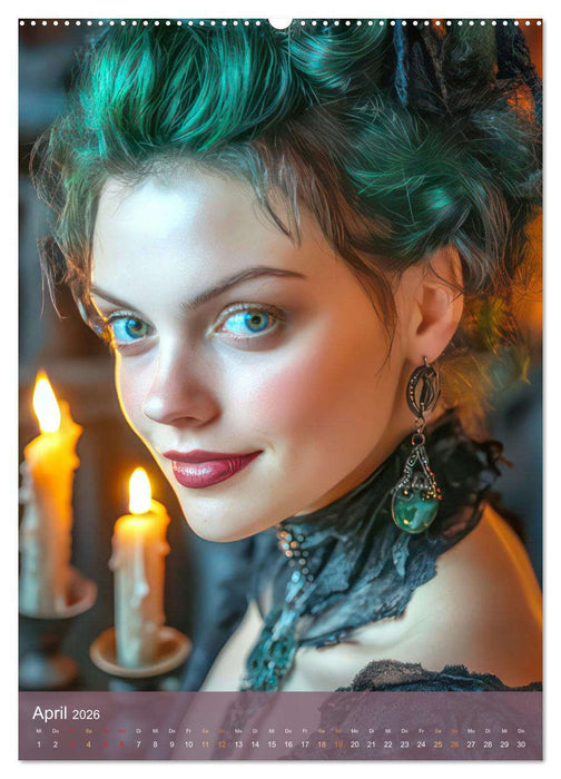 Sexy Gothik Frauen (CALVENDO Premium Wandkalender 2026)