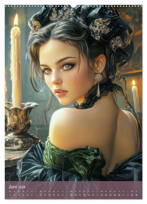 Sexy Gothik Frauen (CALVENDO Premium Wandkalender 2026)