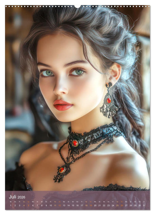 Sexy Gothik Frauen (CALVENDO Premium Wandkalender 2026)