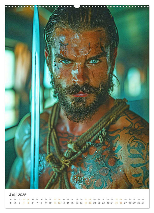 Starke Helden - Muskelkraft im Fokus (CALVENDO Premium Wandkalender 2026)