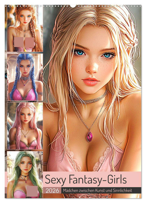 Sexy Fantasy-Girls. Mädchen zwischen Kunst und Sinnlichkeit (CALVENDO Wandkalender 2026)