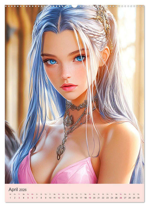 Sexy Fantasy-Girls. Mädchen zwischen Kunst und Sinnlichkeit (CALVENDO Wandkalender 2026)