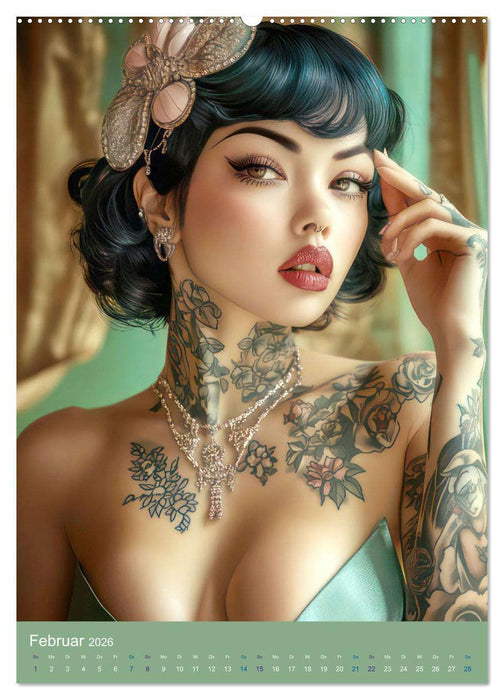 Sexy Frauen im Pin-up Stil (CALVENDO Premium Wandkalender 2026)