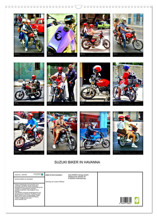 SUZUKI BIKER IN HAVANNA (CALVENDO Wandkalender 2026)