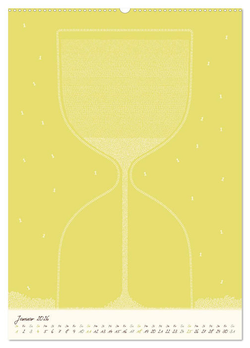 Zahlen rieseln durch das Jahr ... (CALVENDO Premium Wandkalender 2026)
