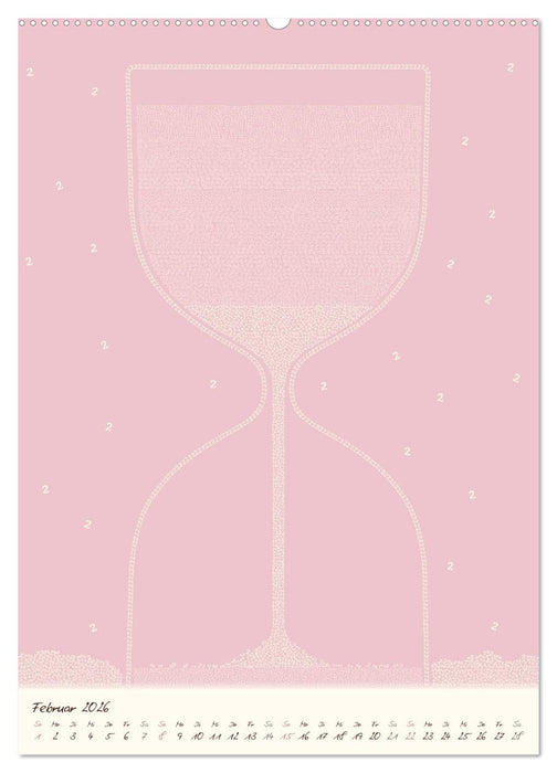 Zahlen rieseln durch das Jahr ... (CALVENDO Premium Wandkalender 2026)