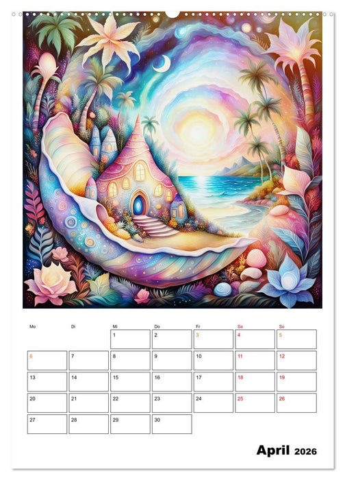 Zauberhafte Muschelhäuser (CALVENDO Premium Wandkalender 2026)