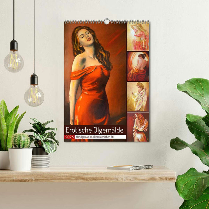 Erotische Ölgemälde - Handgemalt im altmeisterlichen Stil (CALVENDO Wandkalender 2026)