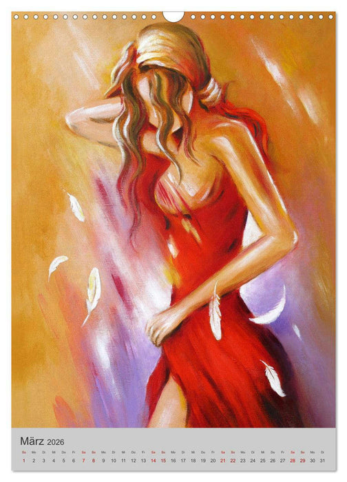Erotische Ölgemälde - Handgemalt im altmeisterlichen Stil (CALVENDO Wandkalender 2026)