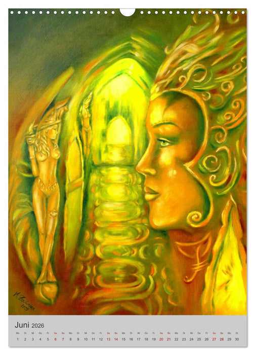 Erotische Ölgemälde - Handgemalt im altmeisterlichen Stil (CALVENDO Wandkalender 2026)