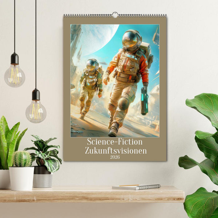 Science-Fiction Zukunftsvisionen (CALVENDO Wandkalender 2026)