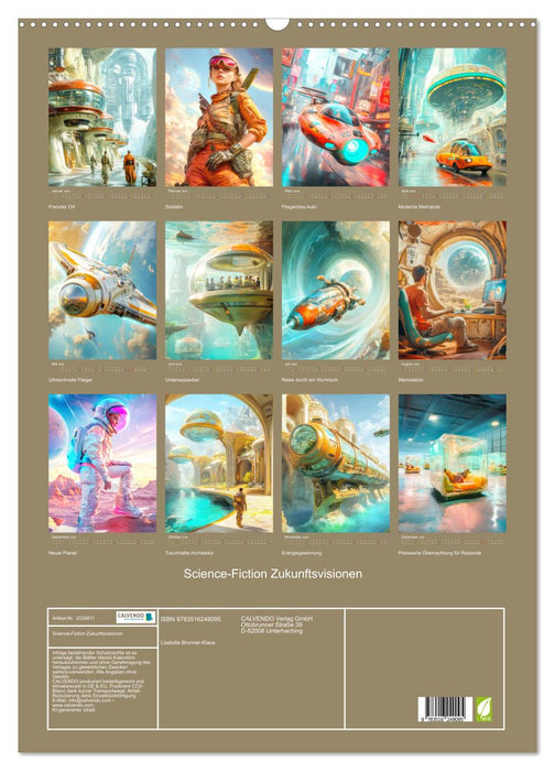 Science-Fiction Zukunftsvisionen (CALVENDO Wandkalender 2026)