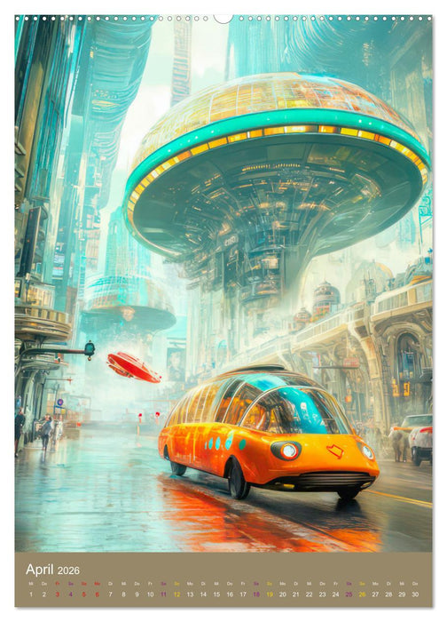 Science-Fiction Zukunftsvisionen (CALVENDO Wandkalender 2026)