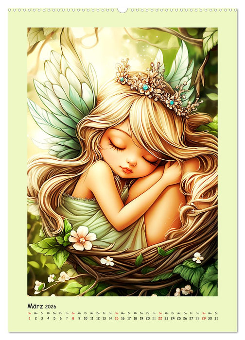 Zauberhafte Elfen im Manga-Stil (CALVENDO Wandkalender 2026)