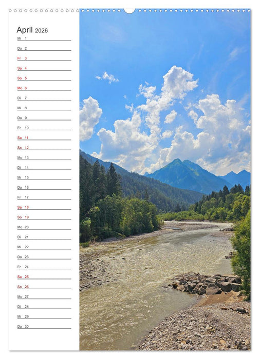Auf dem Lechradweg - Zwischen Formarinsee und Landsberg am Lech (CALVENDO Premium Wandkalender 2026)