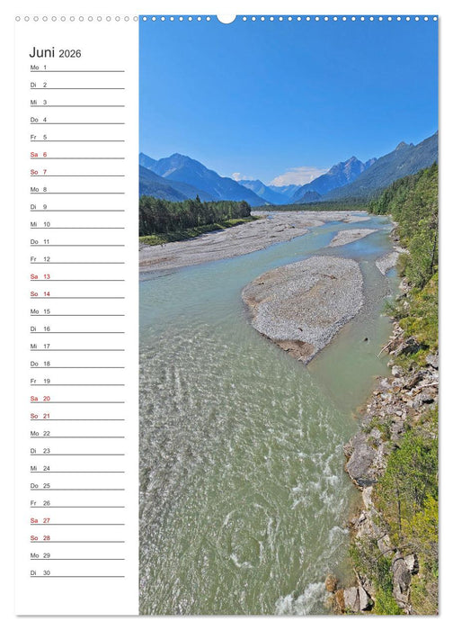 Auf dem Lechradweg - Zwischen Formarinsee und Landsberg am Lech (CALVENDO Premium Wandkalender 2026)