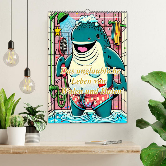 Das unglaubliche Leben von Walen und Haien (CALVENDO Wandkalender 2026)