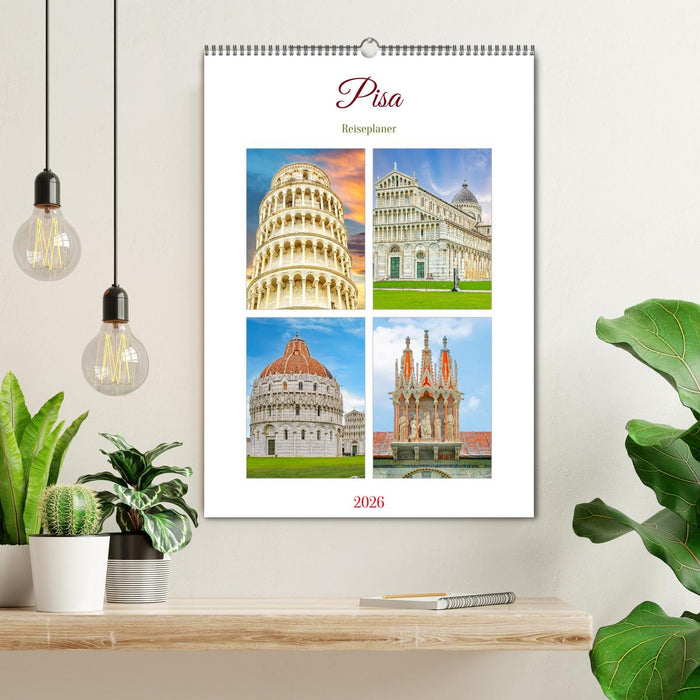 Pisa - Reiseplaner (CALVENDO Wandkalender 2026)