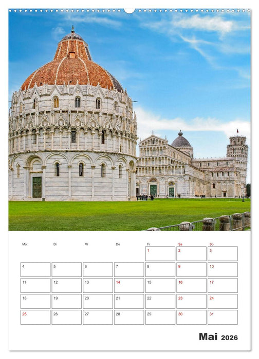 Pisa - Reiseplaner (CALVENDO Wandkalender 2026)