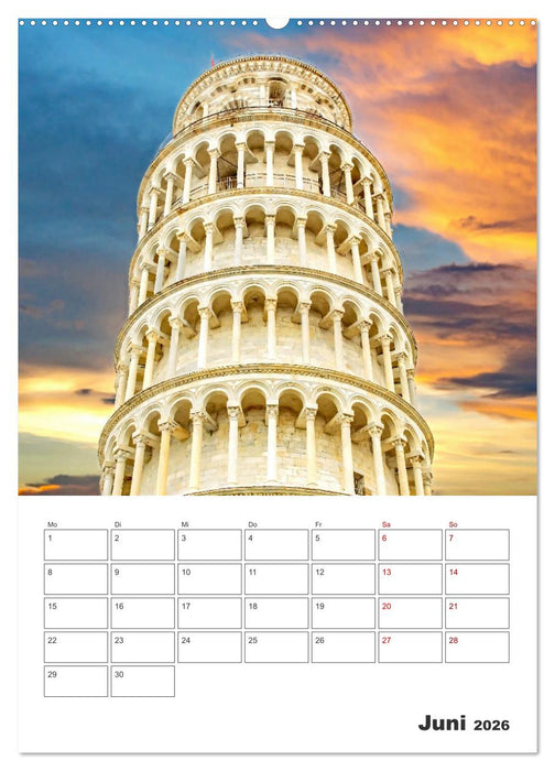 Pisa - Reiseplaner (CALVENDO Wandkalender 2026)