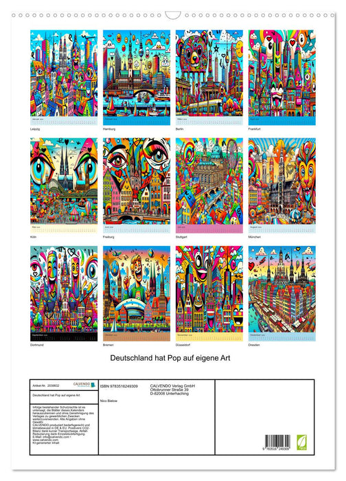 Deutschland hat Pop auf eigene Art (CALVENDO Wandkalender 2026)