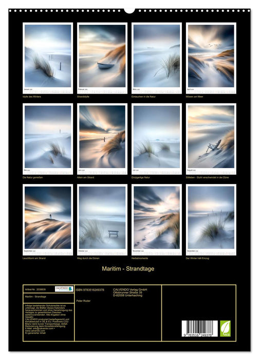 Maritim - Strandtage (CALVENDO Premium Wandkalender 2026)