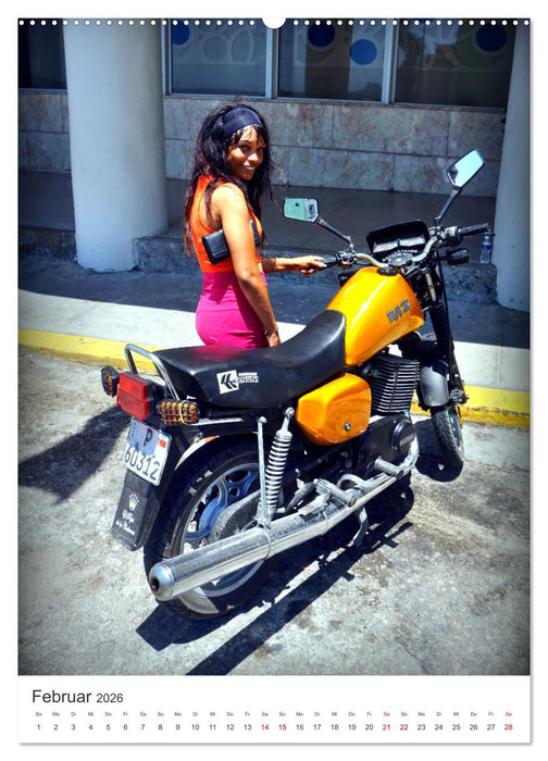 MZ Motorräder - Ein Stück DDR in Kuba (CALVENDO Wandkalender 2026)