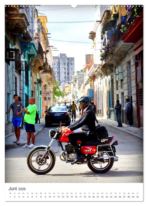 MZ Motorräder - Ein Stück DDR in Kuba (CALVENDO Wandkalender 2026)
