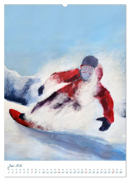 Powder Passion - Snowboardkunst im Höhenrausch (CALVENDO Premium Wandkalender 2026)