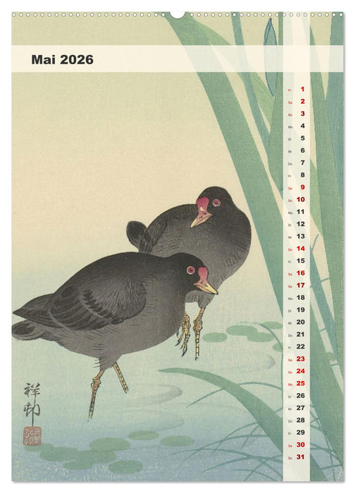 Ohara Koson - Gefiederte Schönheiten (CALVENDO Wandkalender 2026)