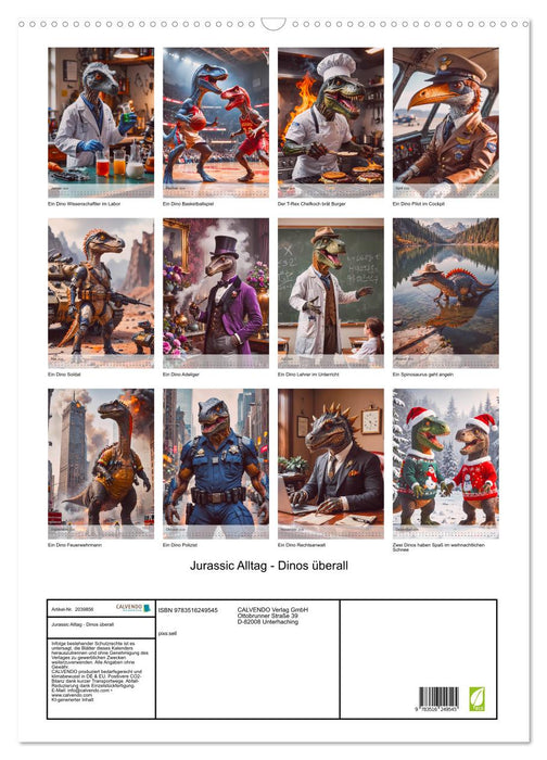 Jurassic Alltag - Dinos überall (CALVENDO Wandkalender 2026)