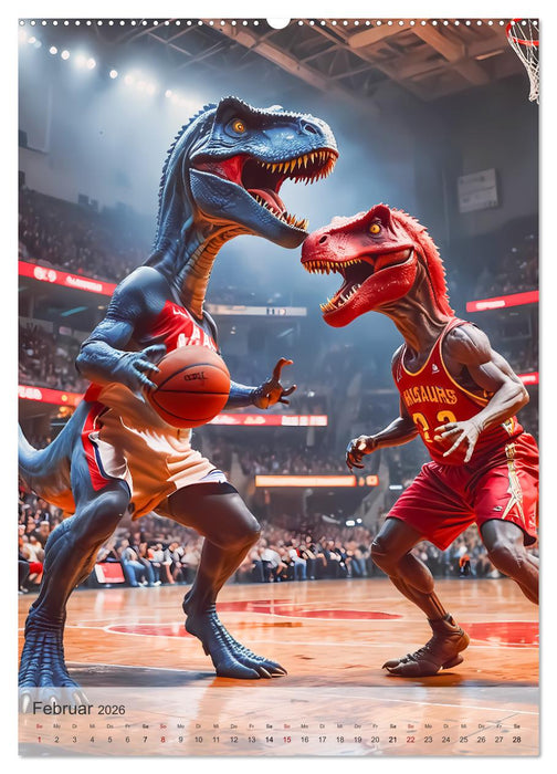 Jurassic Alltag - Dinos überall (CALVENDO Wandkalender 2026)