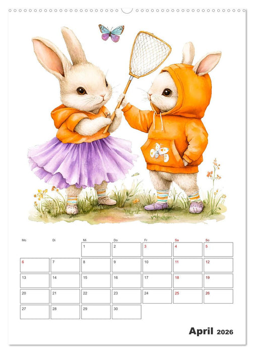 Mein tierischer Planer - Spaßiger Notiz-Kalender für Kinder (CALVENDO Premium Wandkalender 2026)