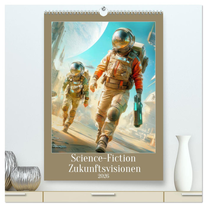 Science-Fiction Zukunftsvisionen (CALVENDO Premium Wandkalender 2026)