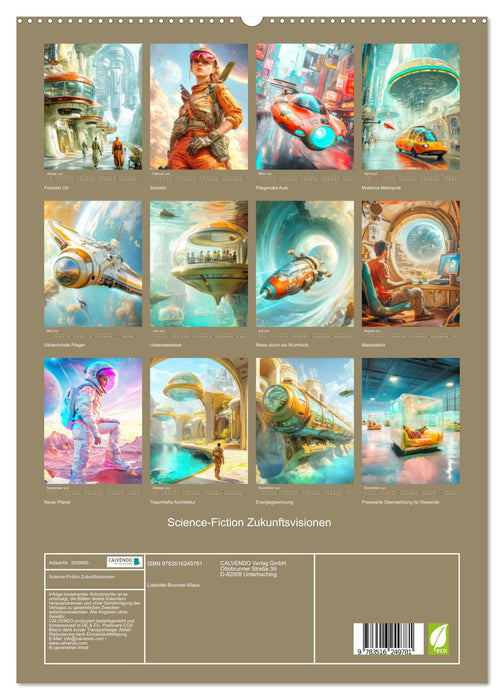 Science-Fiction Zukunftsvisionen (CALVENDO Premium Wandkalender 2026)