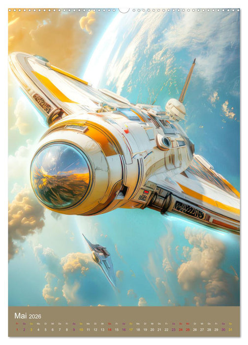 Science-Fiction Zukunftsvisionen (CALVENDO Premium Wandkalender 2026)