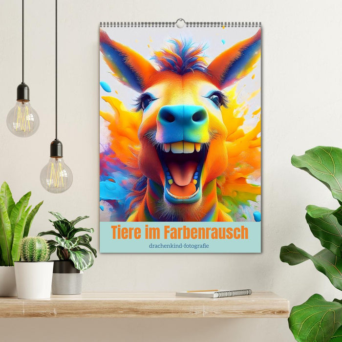 Tiere im Farbenrausch (CALVENDO Wandkalender 2026)