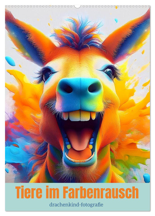 Tiere im Farbenrausch (CALVENDO Wandkalender 2026)