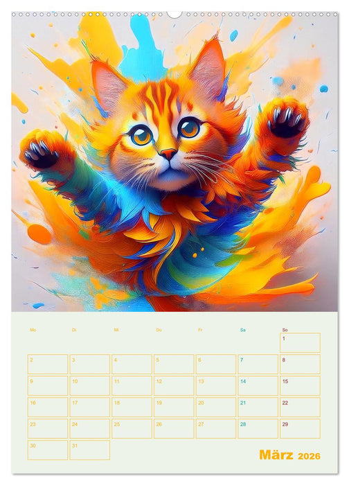 Tiere im Farbenrausch (CALVENDO Wandkalender 2026)