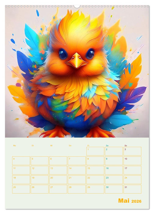 Tiere im Farbenrausch (CALVENDO Wandkalender 2026)