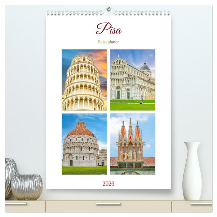 Pisa - Reiseplaner (CALVENDO Premium Wandkalender 2026)